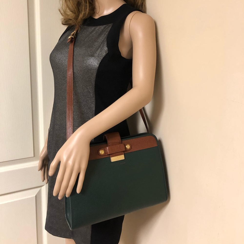 PHILIPPE CHARRIOL VINTAGE GREEN PARIS Sling Purse